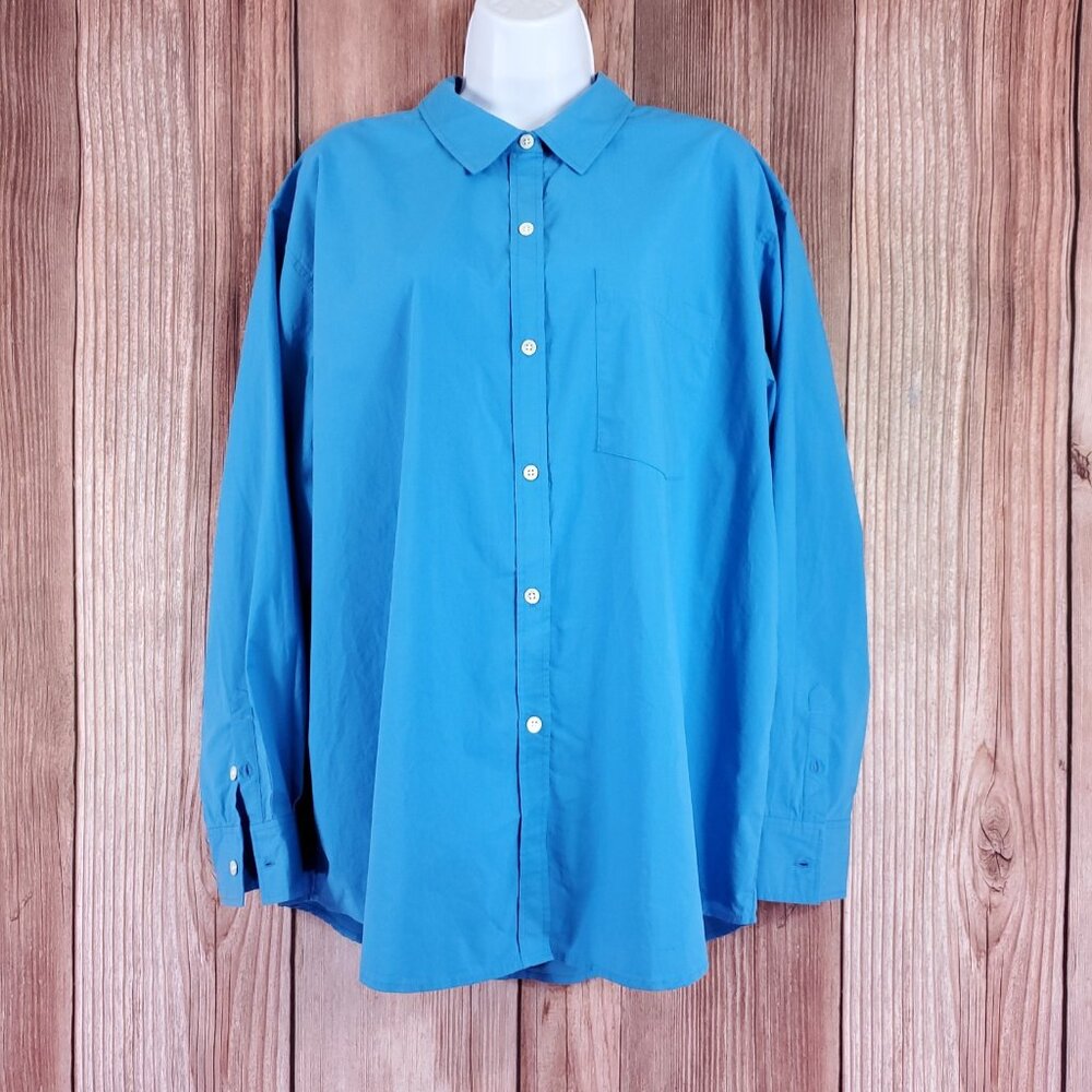 NWT Rails Arlo Shirt Womens XL Long Sleeve Button Up Pacific Cotton Lyocell $188
